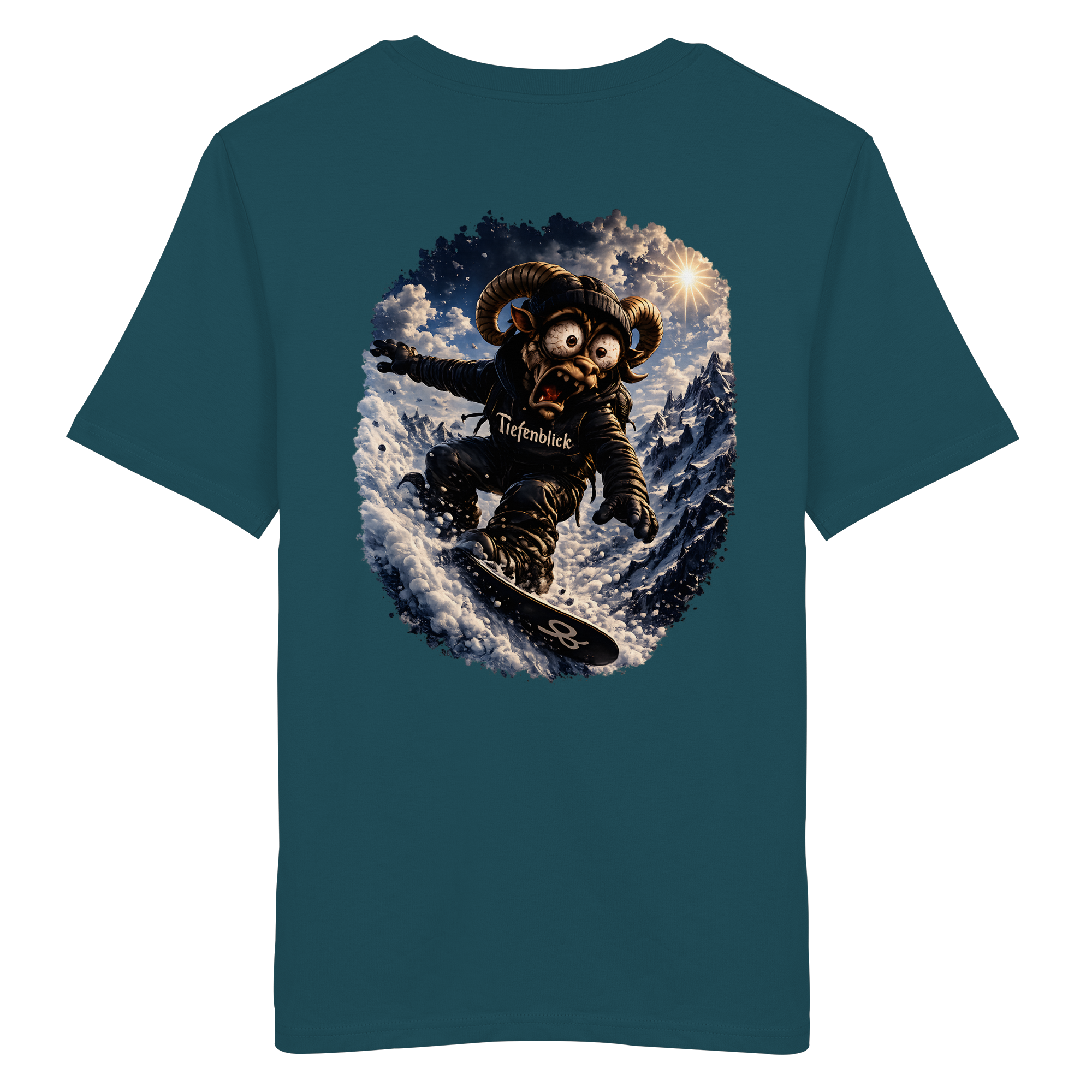 Tiefenblick Snowboarden - Organic Shirt