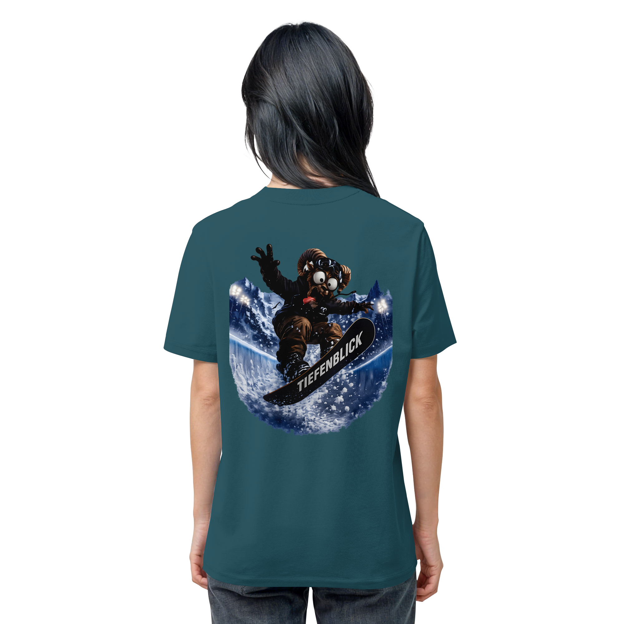 Tiefenblick Snowboarden Halfpipe - Organic Shirt