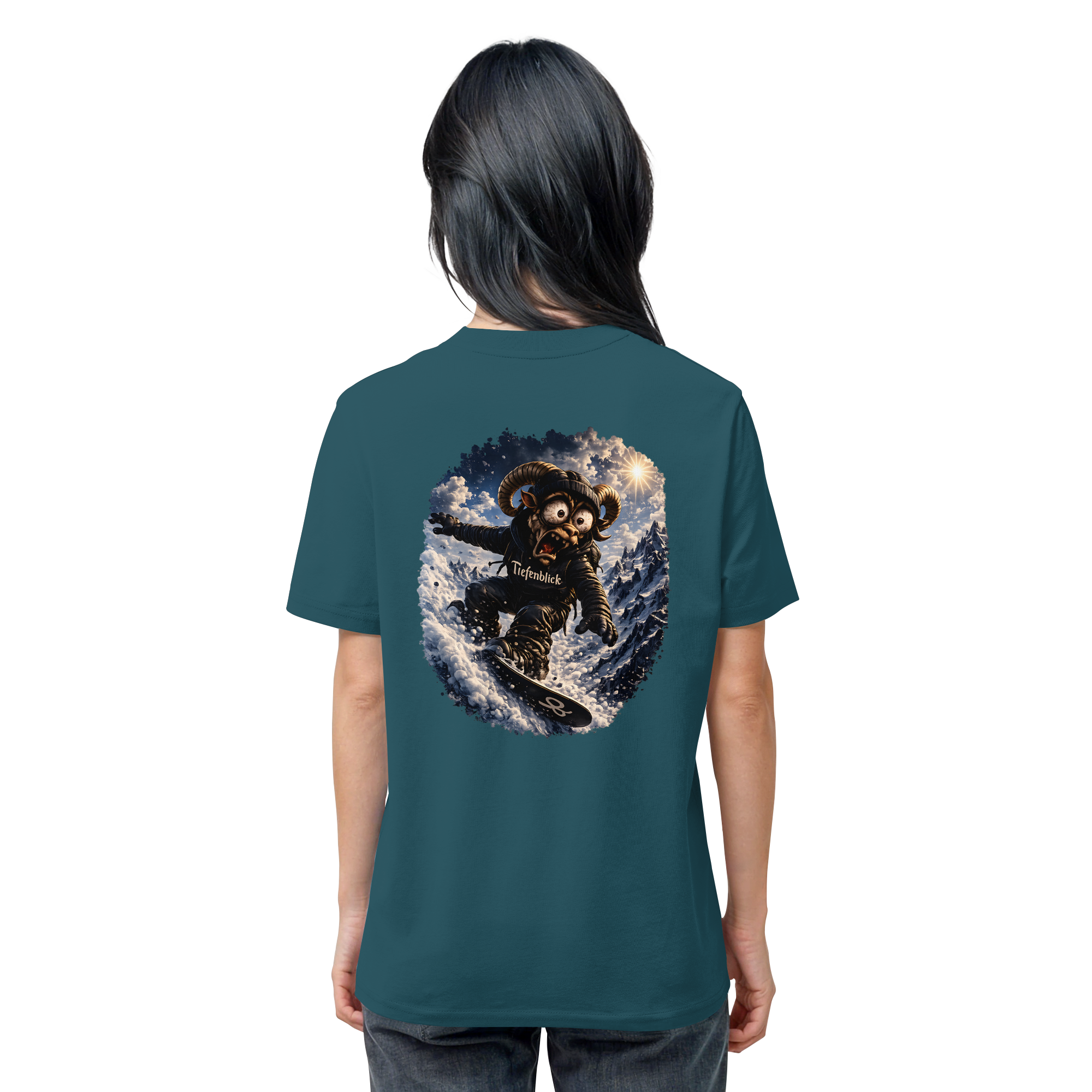 Tiefenblick Snowboarden - Organic Shirt