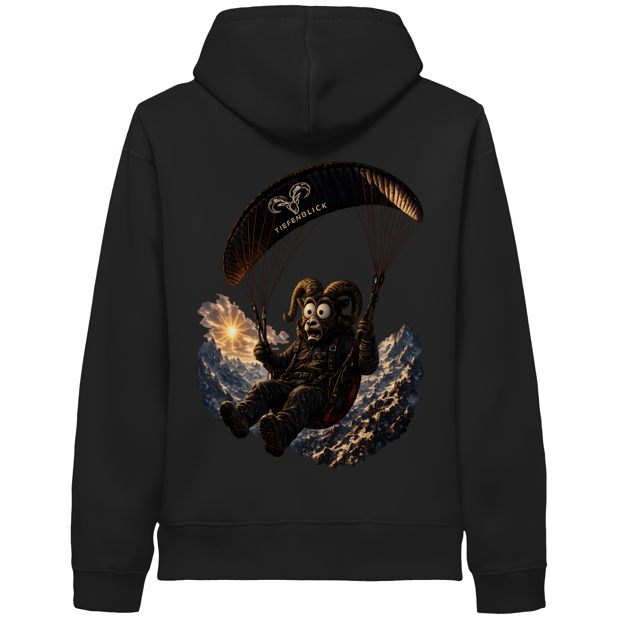 Tiefenblick Paraglider  - Organic Side Pocket Hoodie