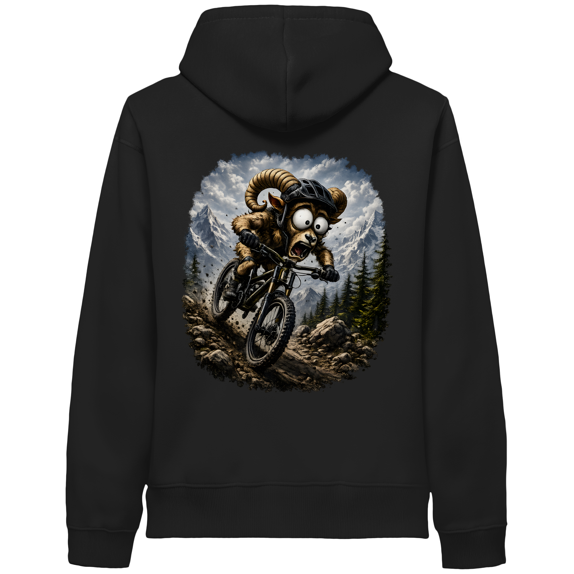 Tiefenblick Downhill - Organic Side Pocket Hoodie