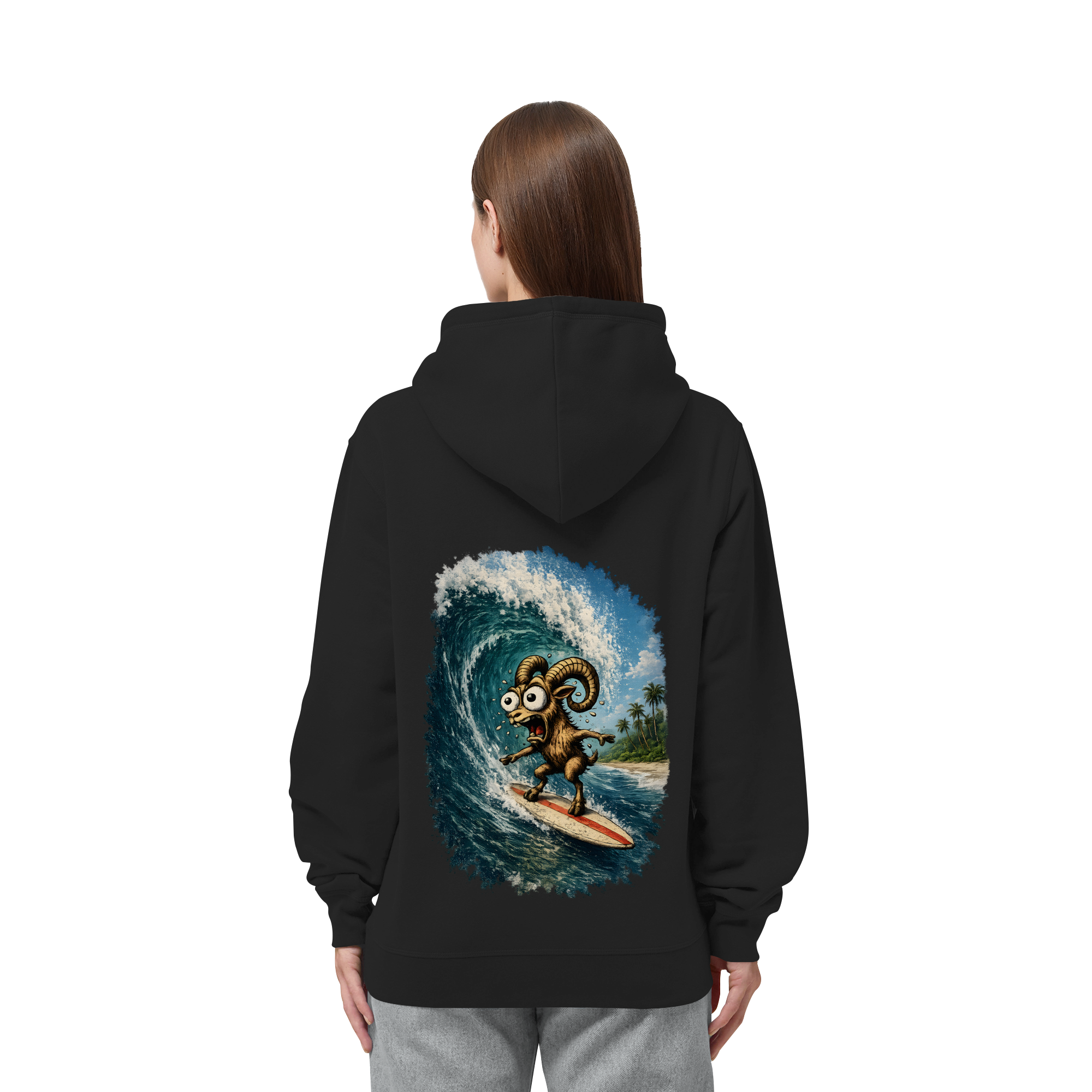 Tiefenblick Urlaub Fun  - Organic Side Pocket Hoodie