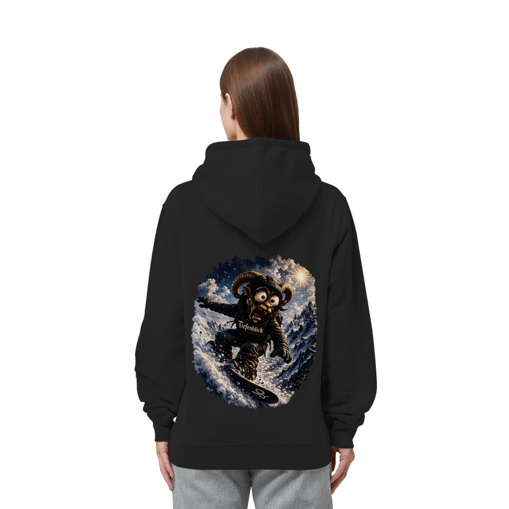 Tiefenblick Snowboarden - Organic Side Pocket Hoodie