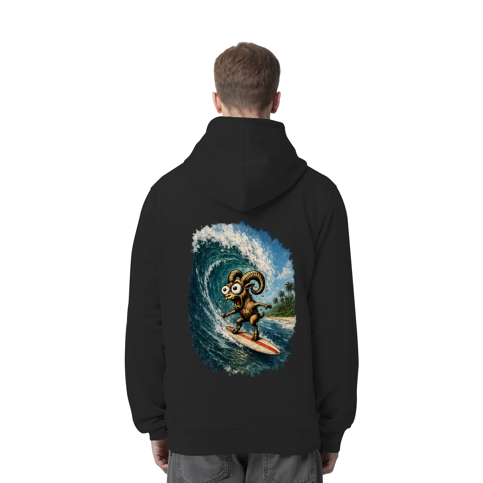 Tiefenblick Urlaub Fun  - Organic Side Pocket Hoodie