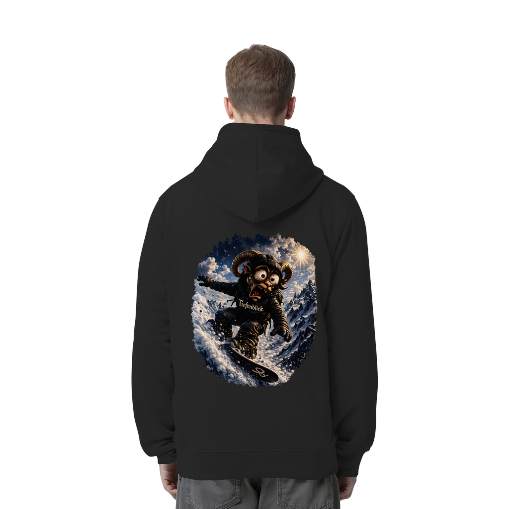 Tiefenblick Snowboarden - Organic Side Pocket Hoodie