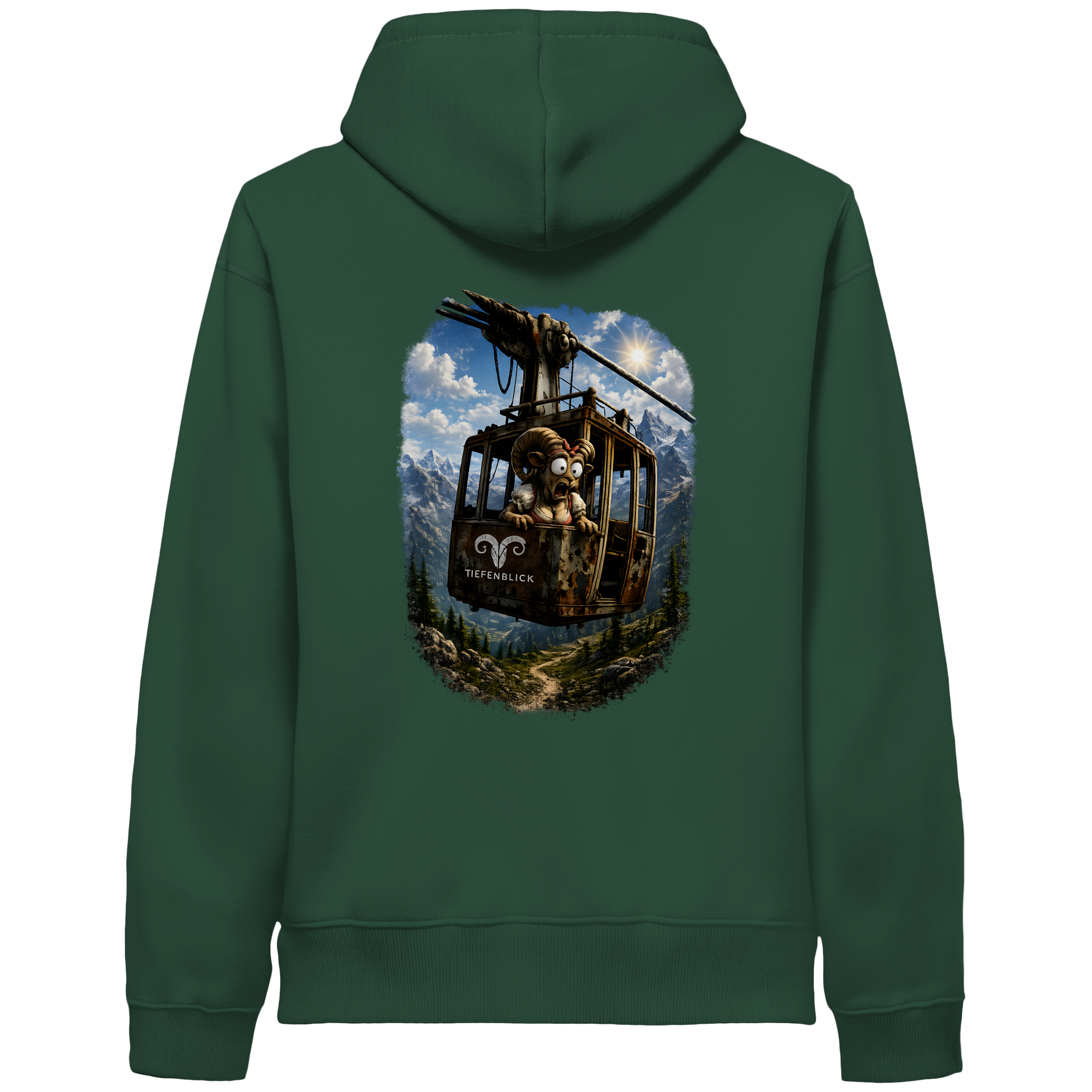 Tiefenblick Gondel Adrenalin Fun - Organic Side Pocket Hoodie