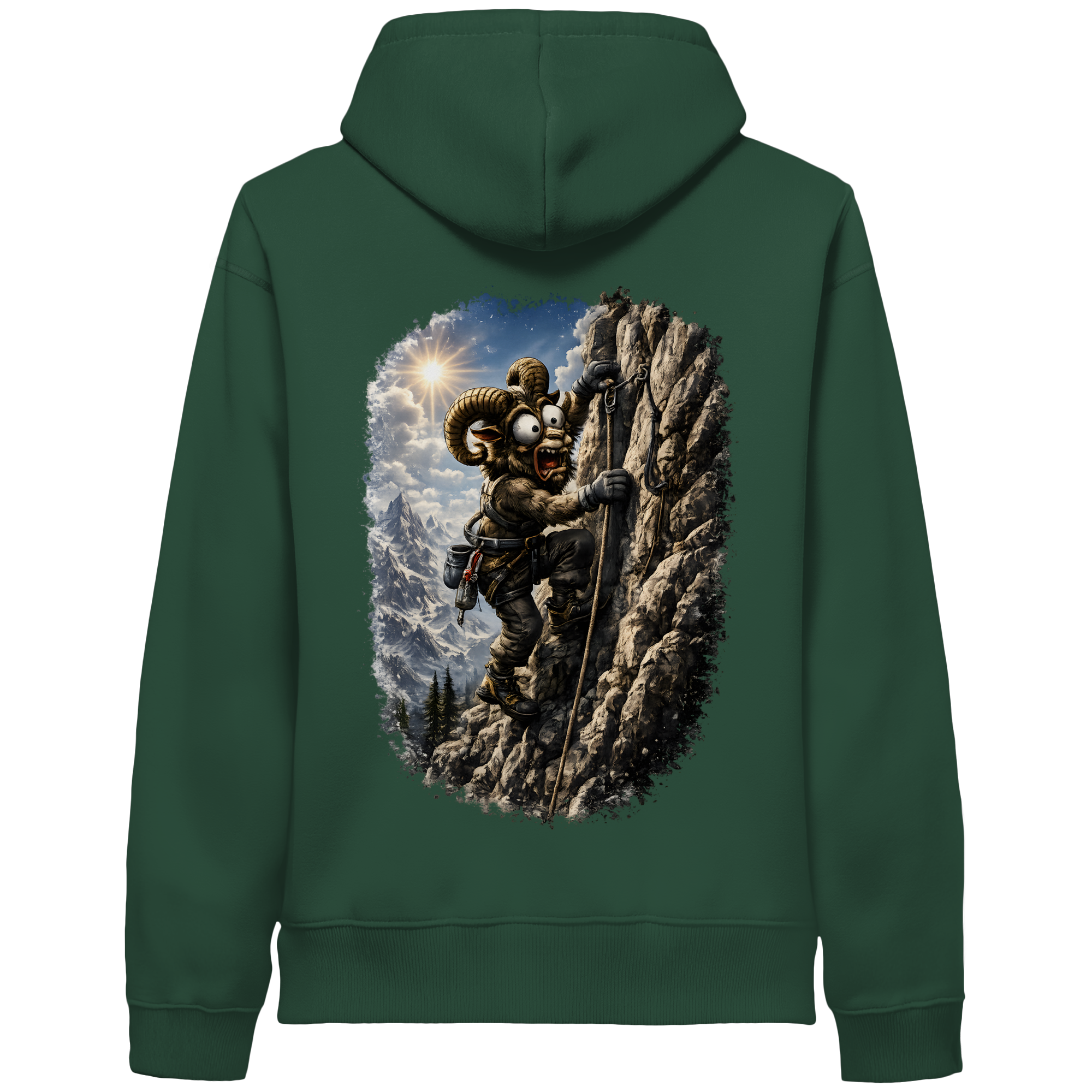 Tiefenblick Klettern - Organic Side Pocket Hoodie
