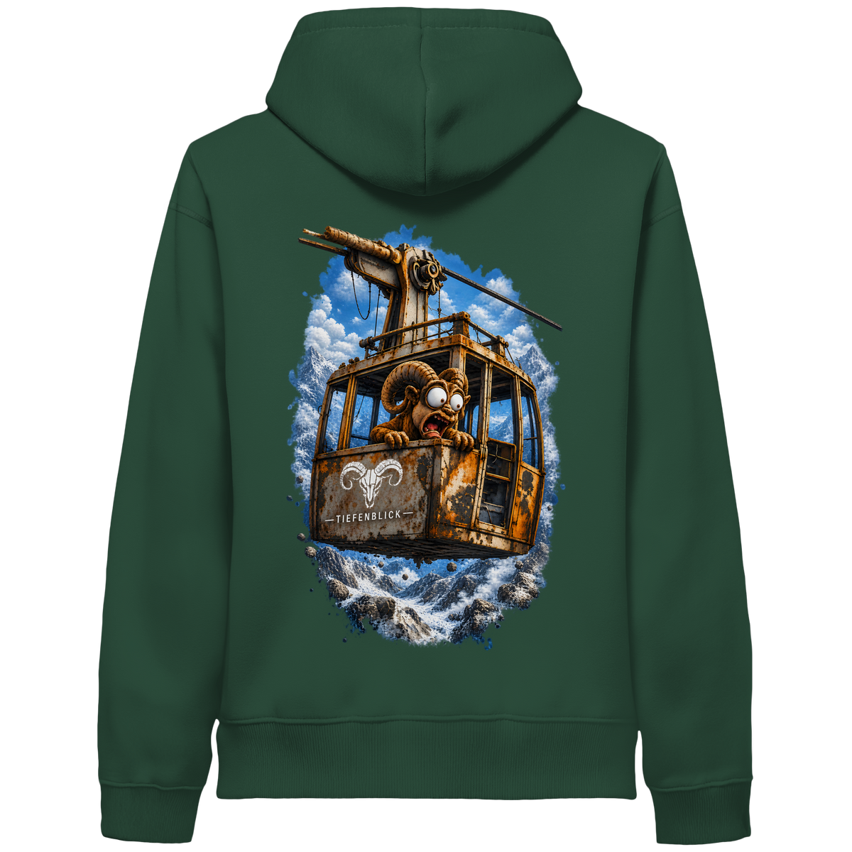 Tiefenblick Adrenalin Gondel Fun - Organic Side Pocket Hoodie