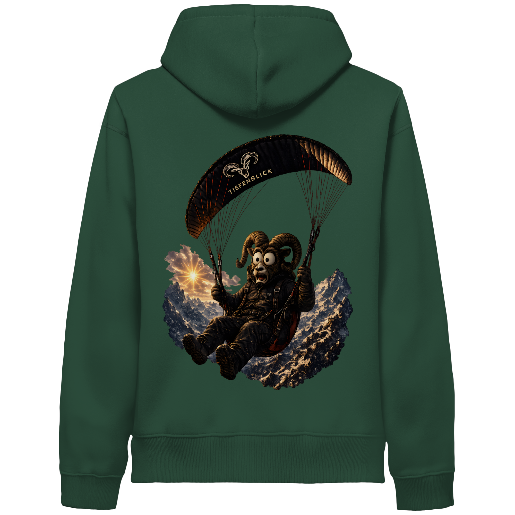 Tiefenblick Paraglider  - Organic Side Pocket Hoodie