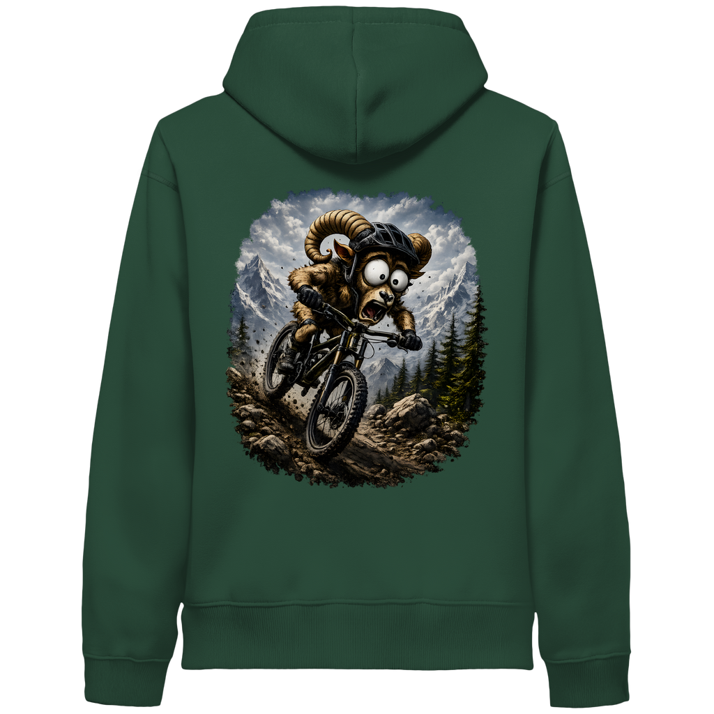 Tiefenblick Downhill - Organic Side Pocket Hoodie