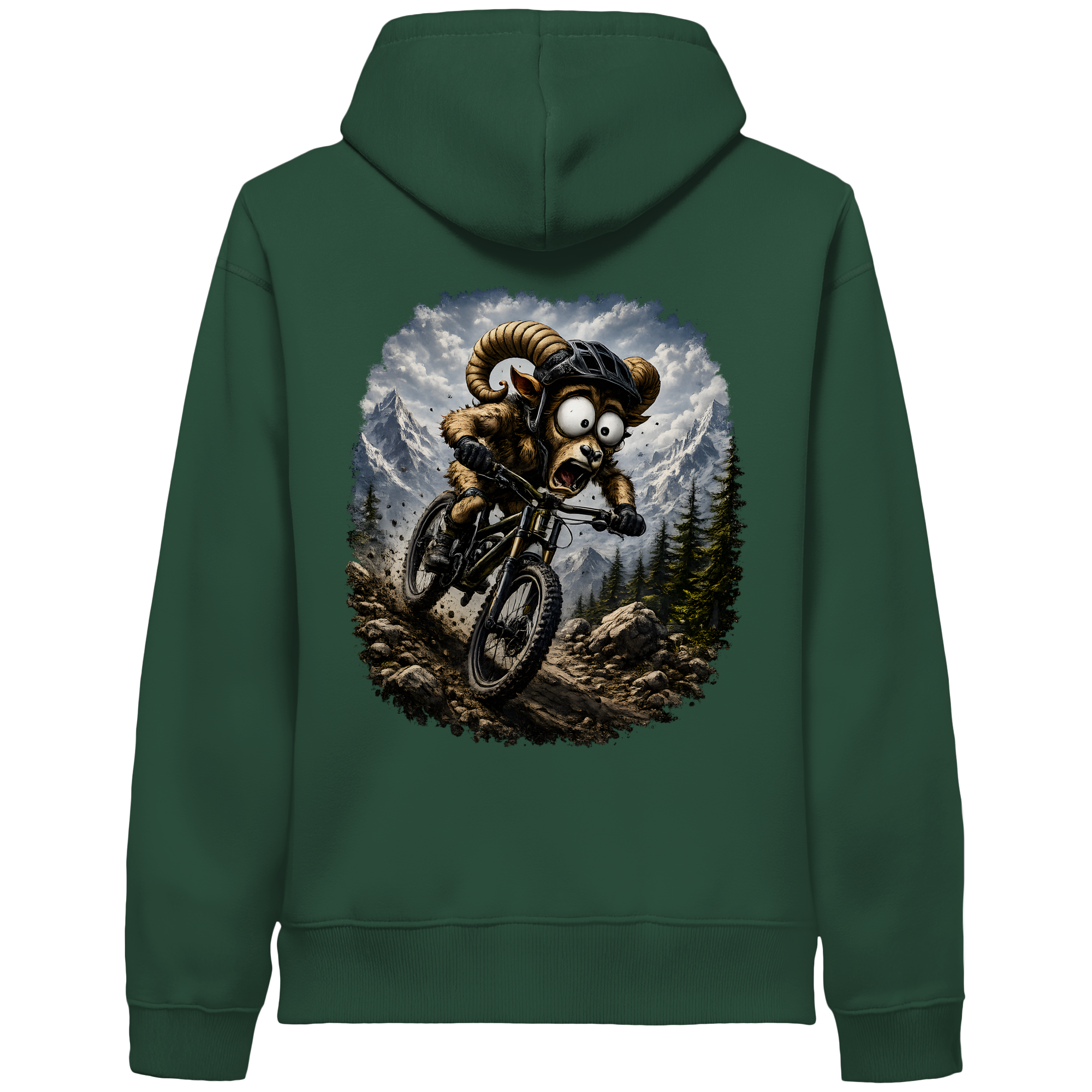 Tiefenblick Downhill - Organic Side Pocket Hoodie