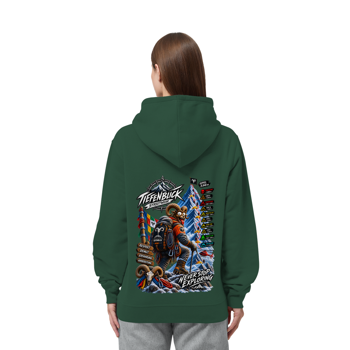 Tiefenblick Todeszone Fun - Organic Side Pocket Hoodie