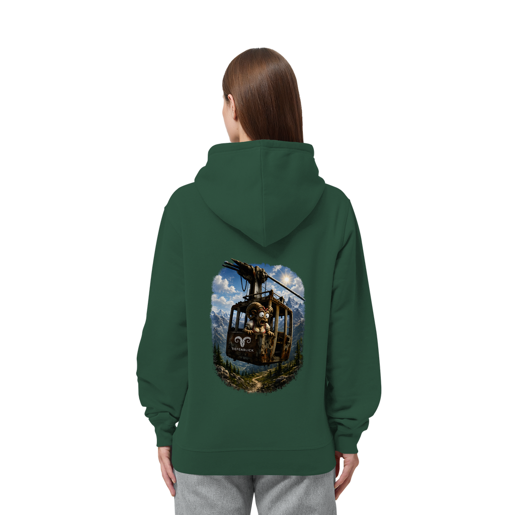 Tiefenblick Gondel Adrenalin Fun - Organic Side Pocket Hoodie