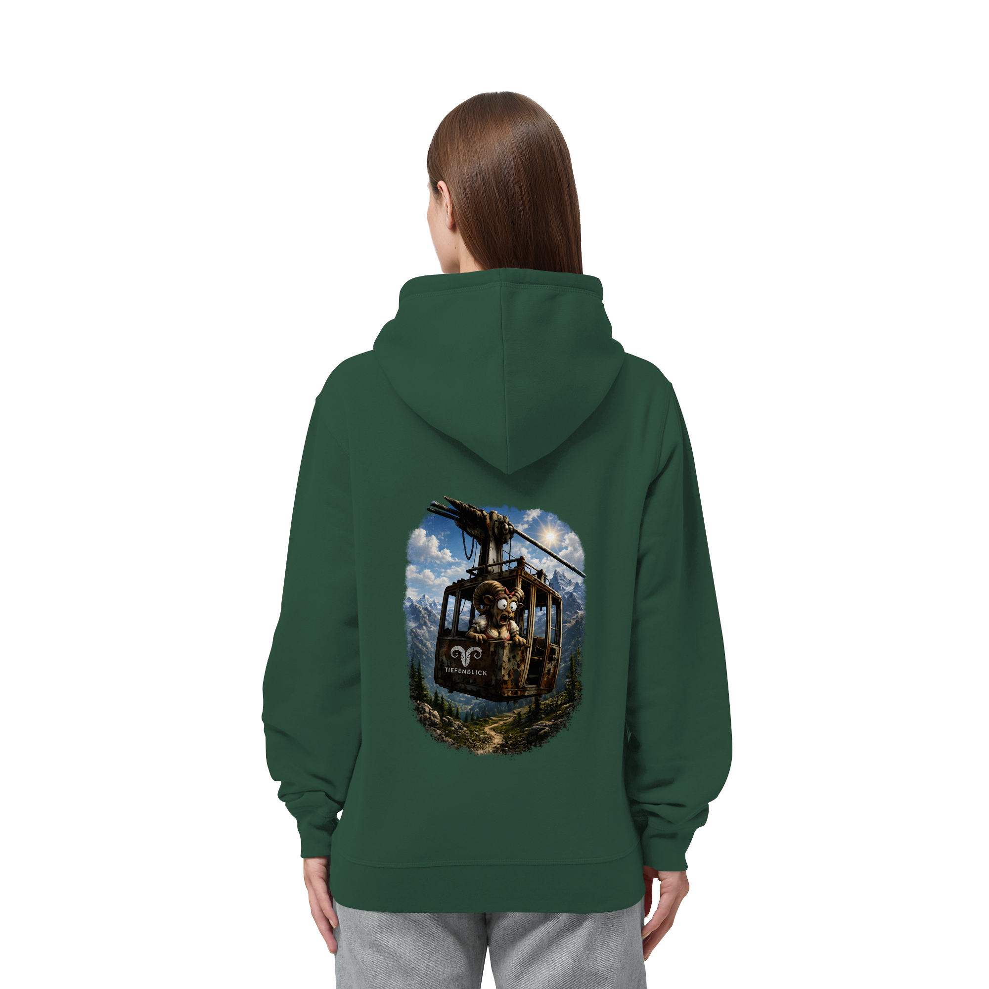 Tiefenblick Gondel Adrenalin Fun - Organic Side Pocket Hoodie
