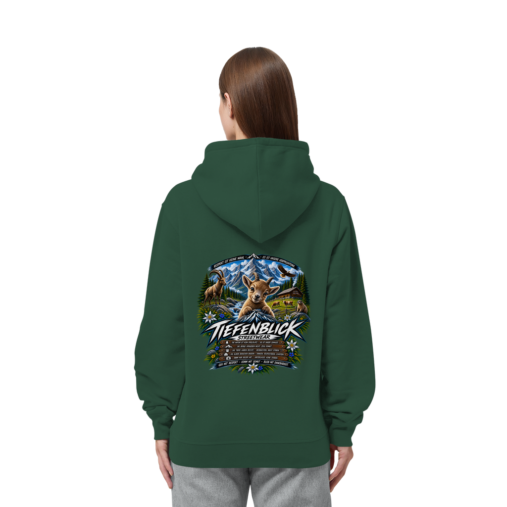 Tiefenblick Respekt Edition - Organic Side Pocket Hoodie