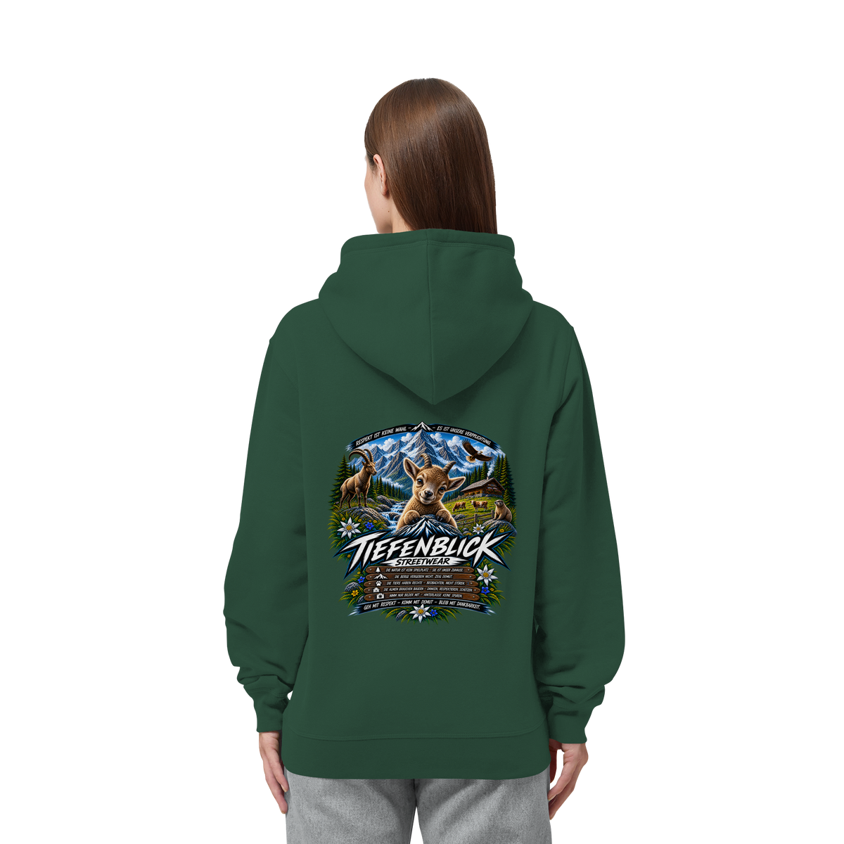 Tiefenblick Respekt Edition - Organic Side Pocket Hoodie