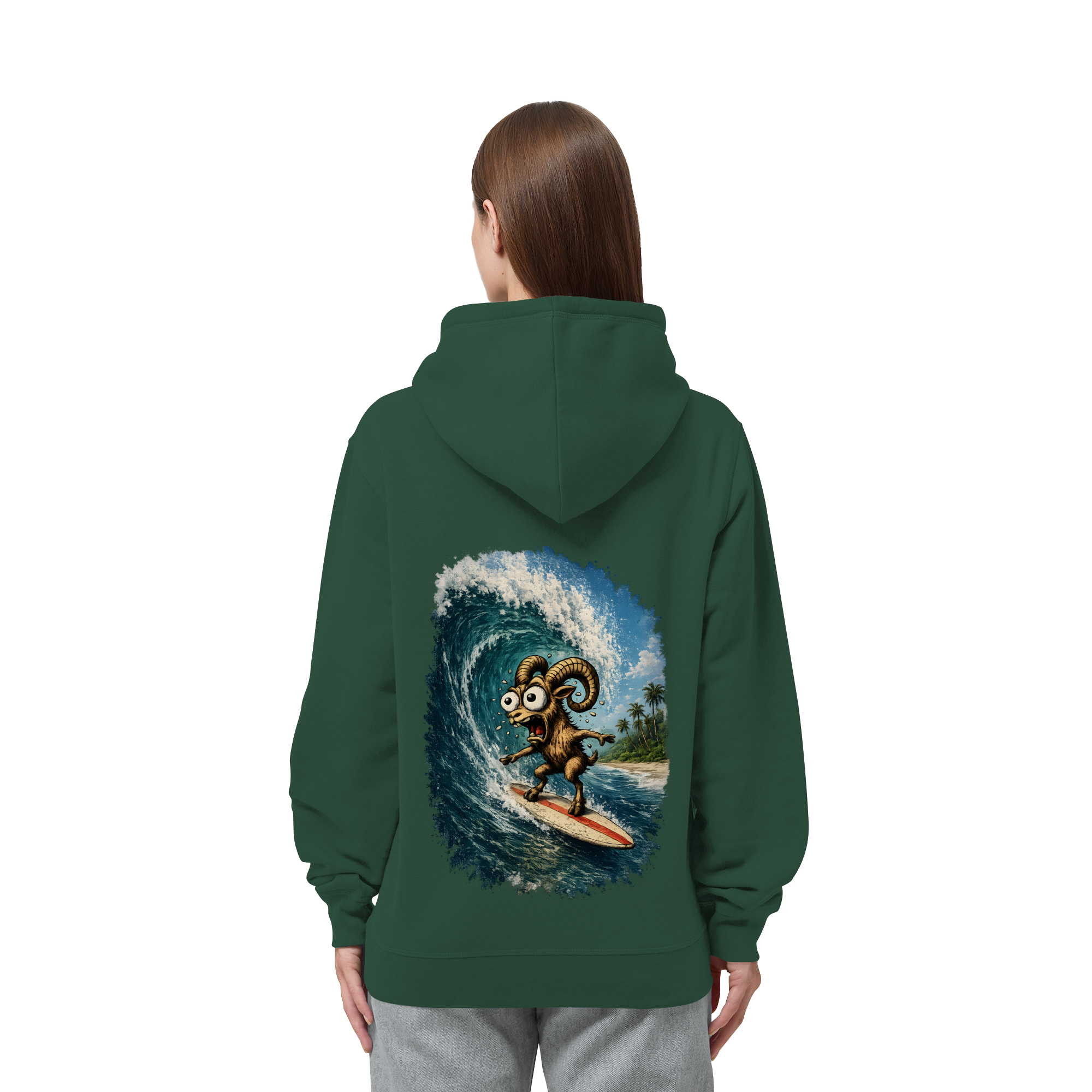 Tiefenblick Urlaub Fun  - Organic Side Pocket Hoodie