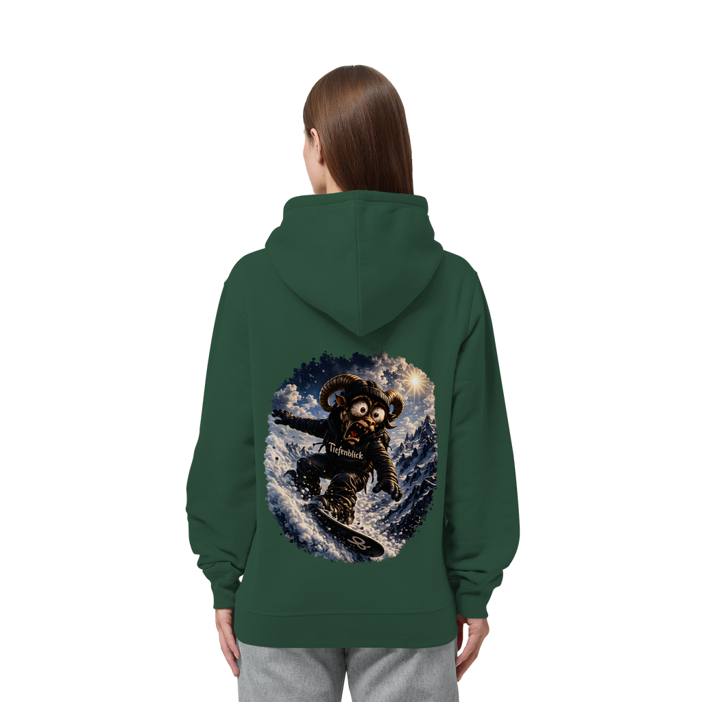 Tiefenblick Snowboarden - Organic Side Pocket Hoodie