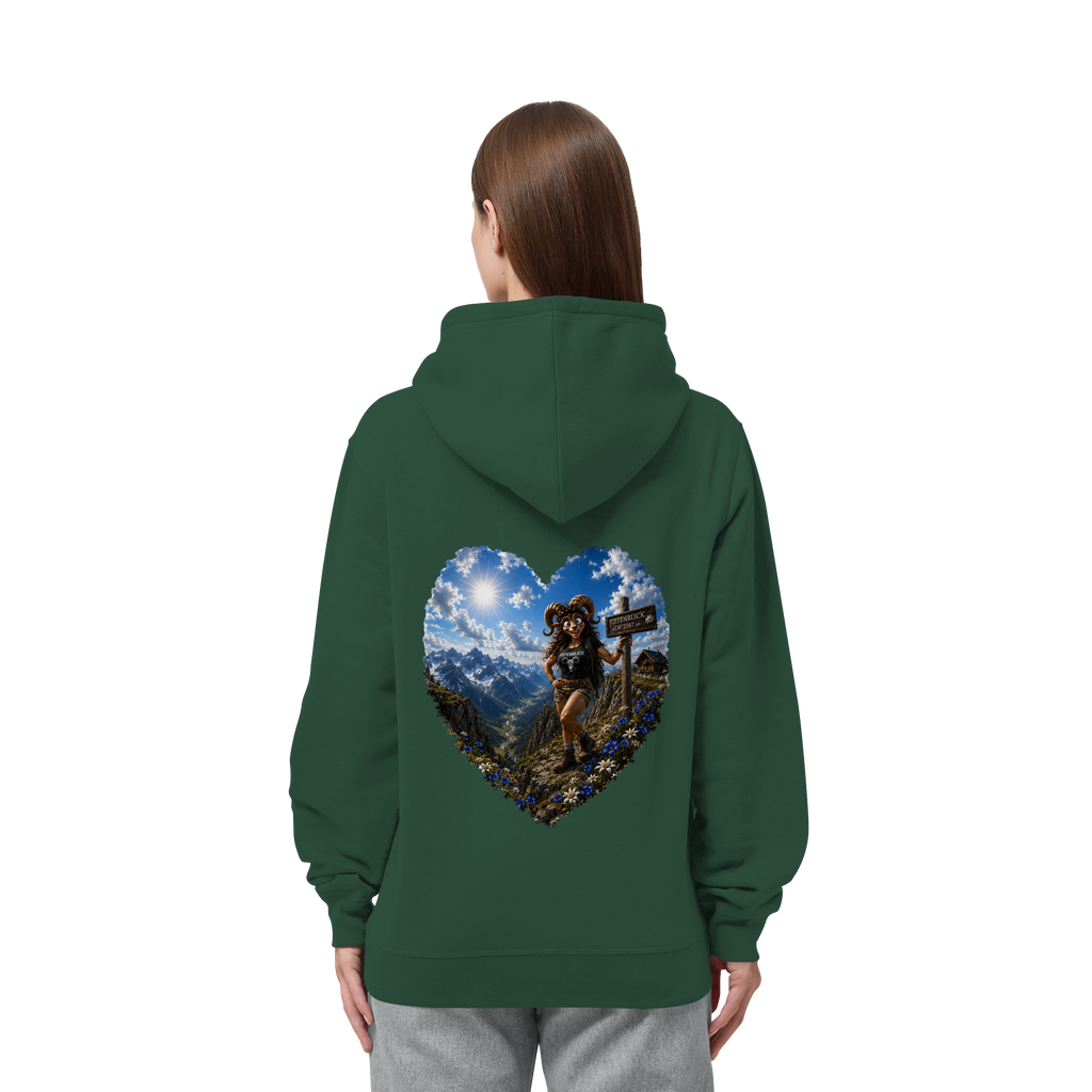 Tiefenblick Wandern Herz - Organic Side Pocket Hoodie