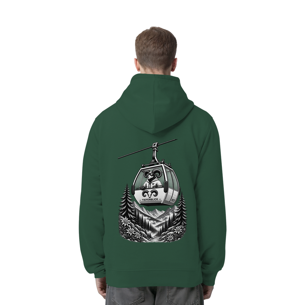 Tiefenblick Gondel Fun  - Organic Side Pocket Hoodie