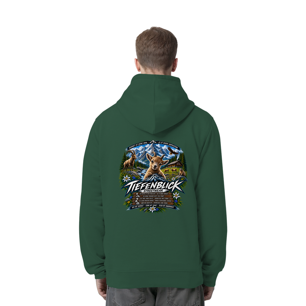 Tiefenblick Respekt Edition - Organic Side Pocket Hoodie