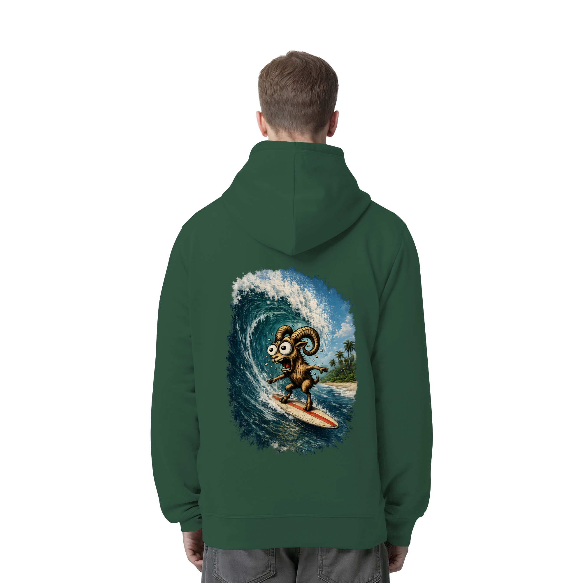 Tiefenblick Urlaub Fun  - Organic Side Pocket Hoodie