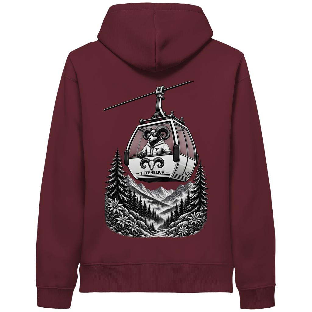 Tiefenblick Gondel Fun  - Organic Side Pocket Hoodie