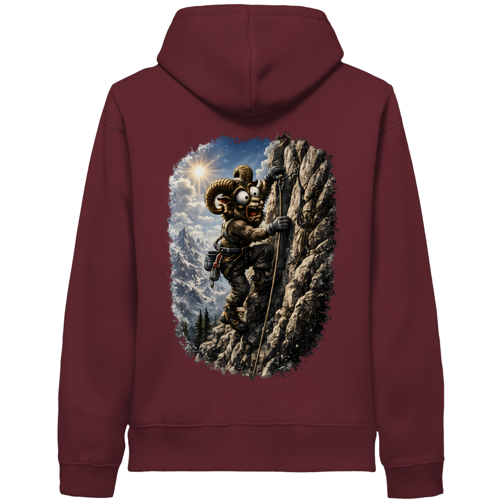 Tiefenblick Klettern - Organic Side Pocket Hoodie