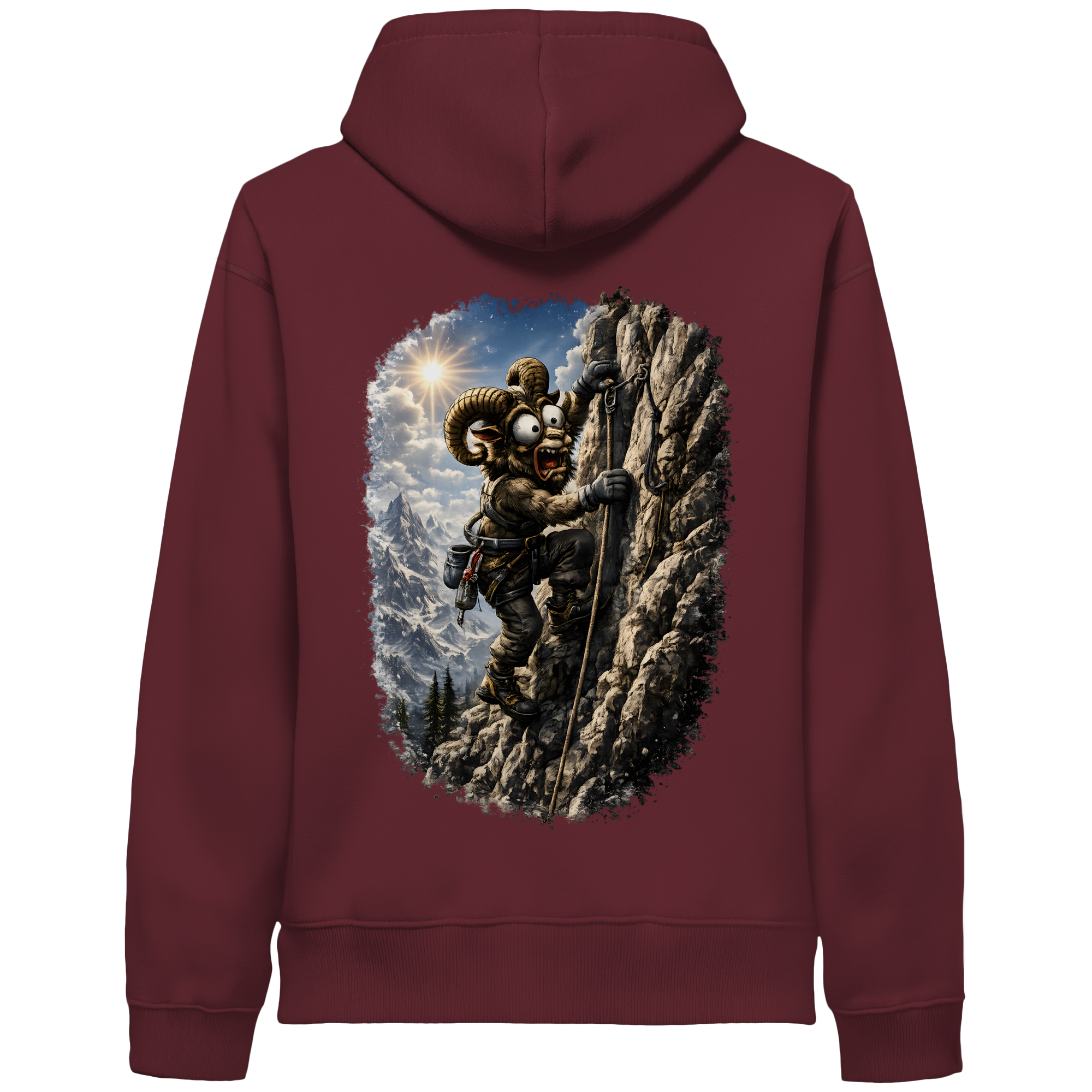 Tiefenblick Klettern - Organic Side Pocket Hoodie
