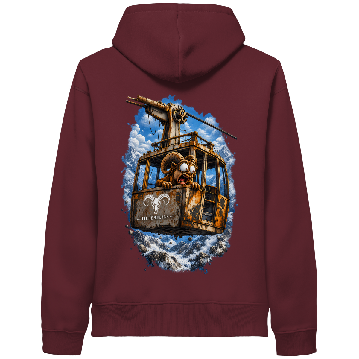 Tiefenblick Adrenalin Gondel Fun - Organic Side Pocket Hoodie