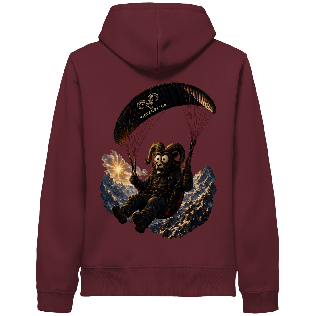 Tiefenblick Paraglider  - Organic Side Pocket Hoodie