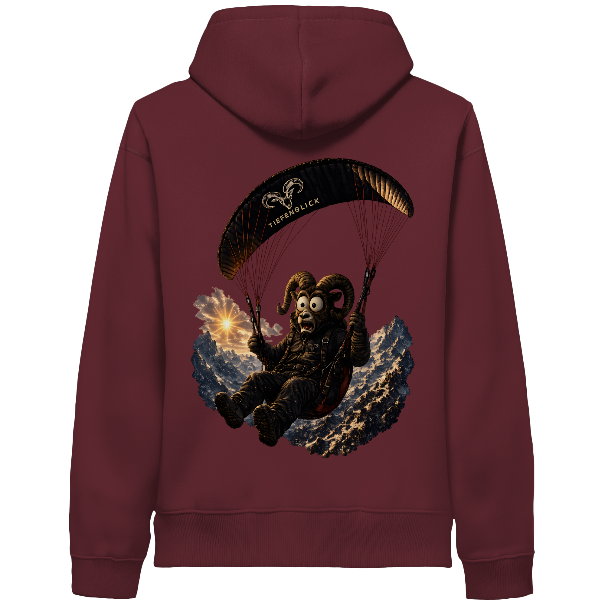 Tiefenblick Paraglider  - Organic Side Pocket Hoodie