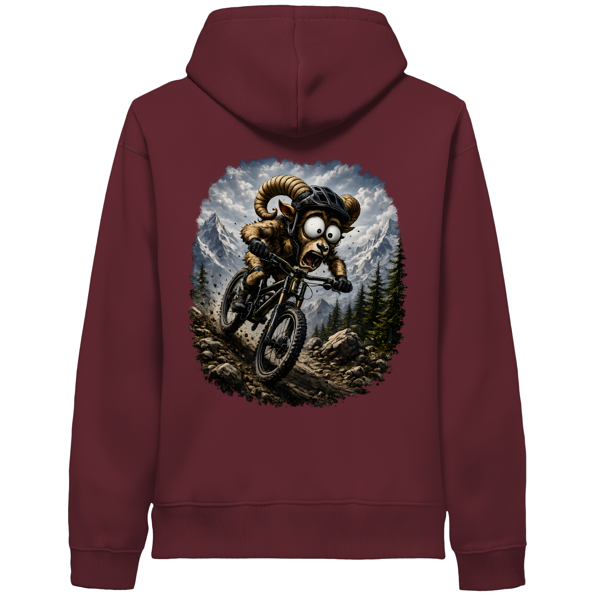 Tiefenblick Downhill - Organic Side Pocket Hoodie