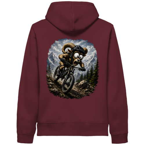 Tiefenblick Downhill - Organic Side Pocket Hoodie