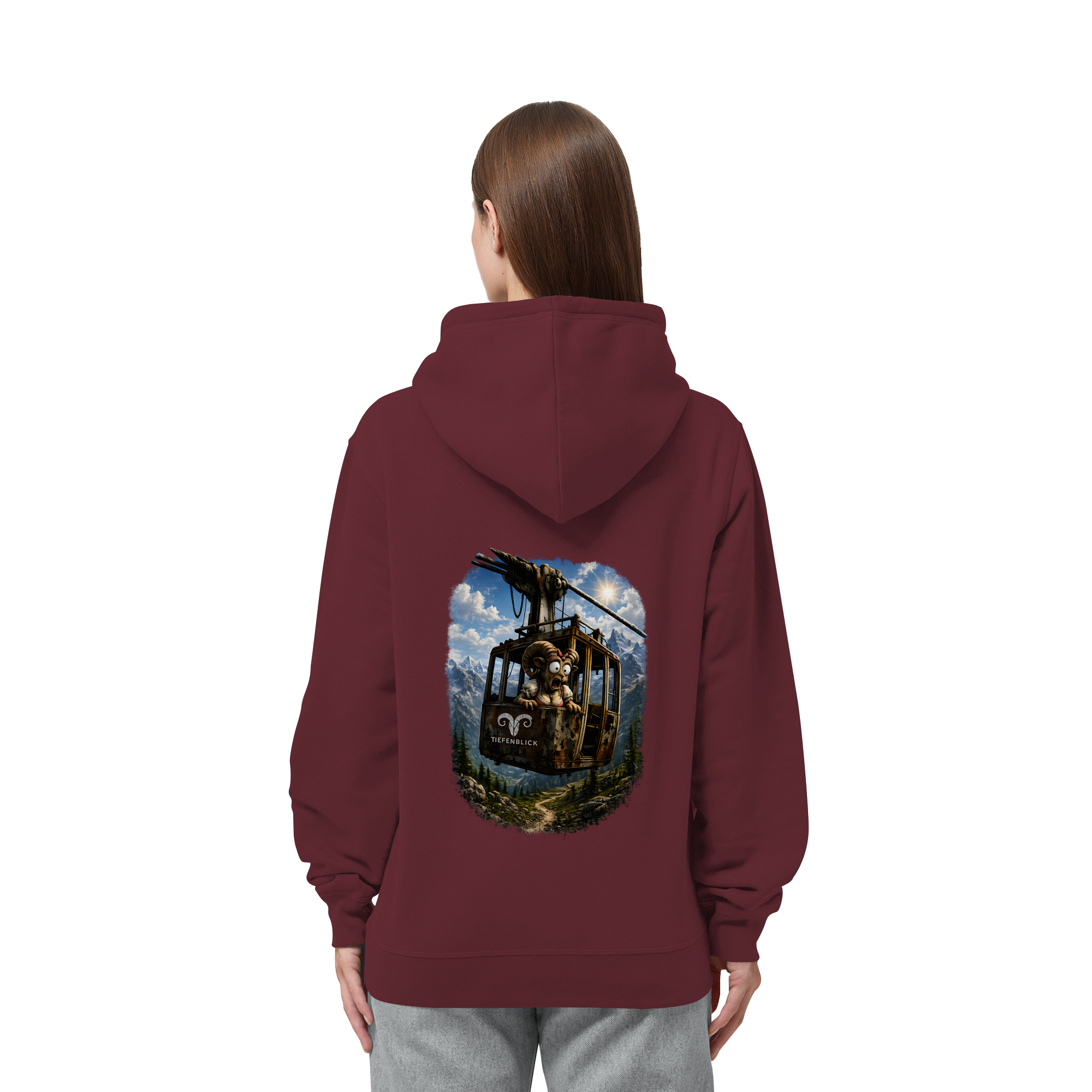 Tiefenblick Gondel Adrenalin Fun - Organic Side Pocket Hoodie
