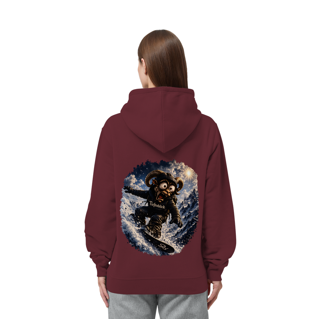 Tiefenblick Snowboarden - Organic Side Pocket Hoodie