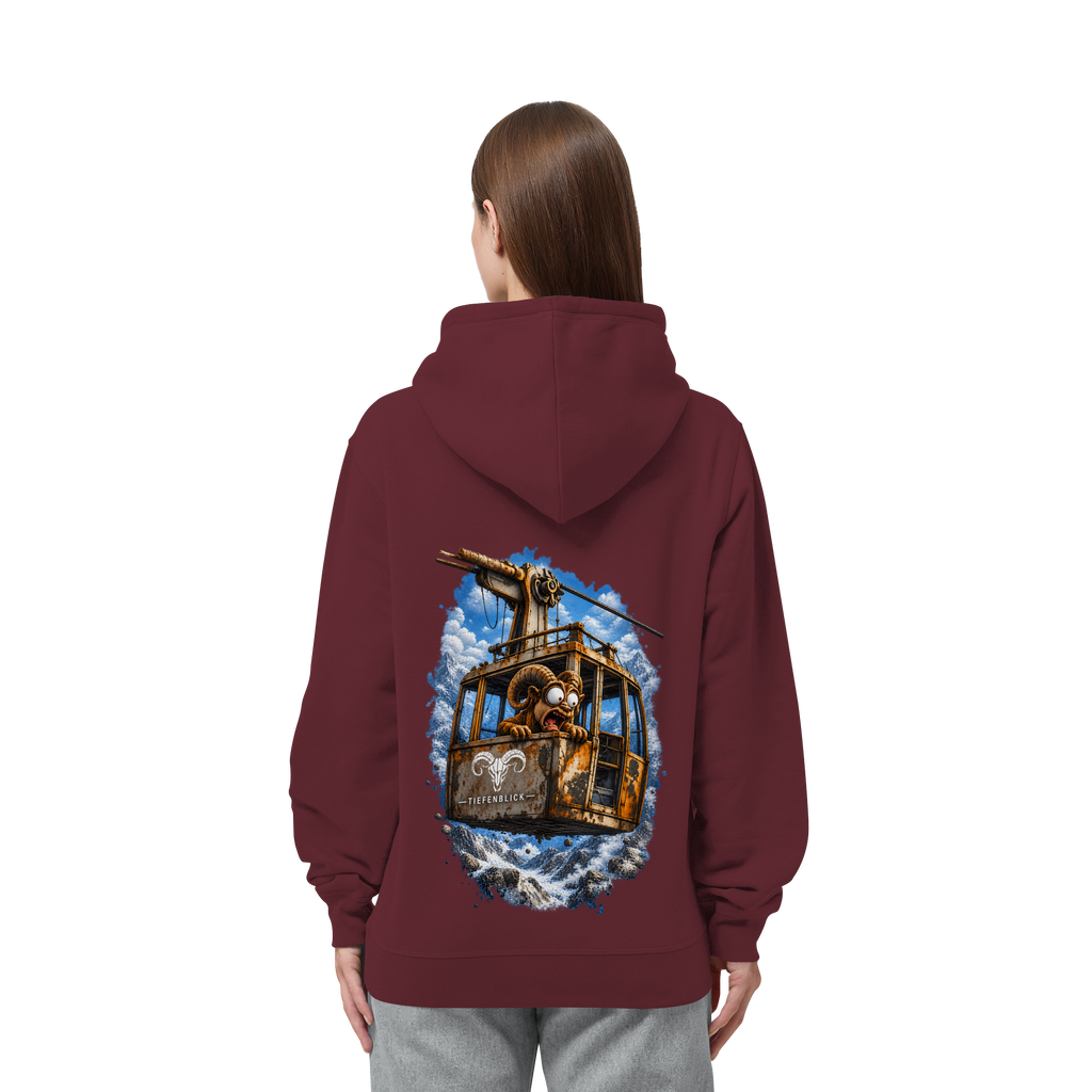 Tiefenblick Adrenalin Gondel Fun - Organic Side Pocket Hoodie