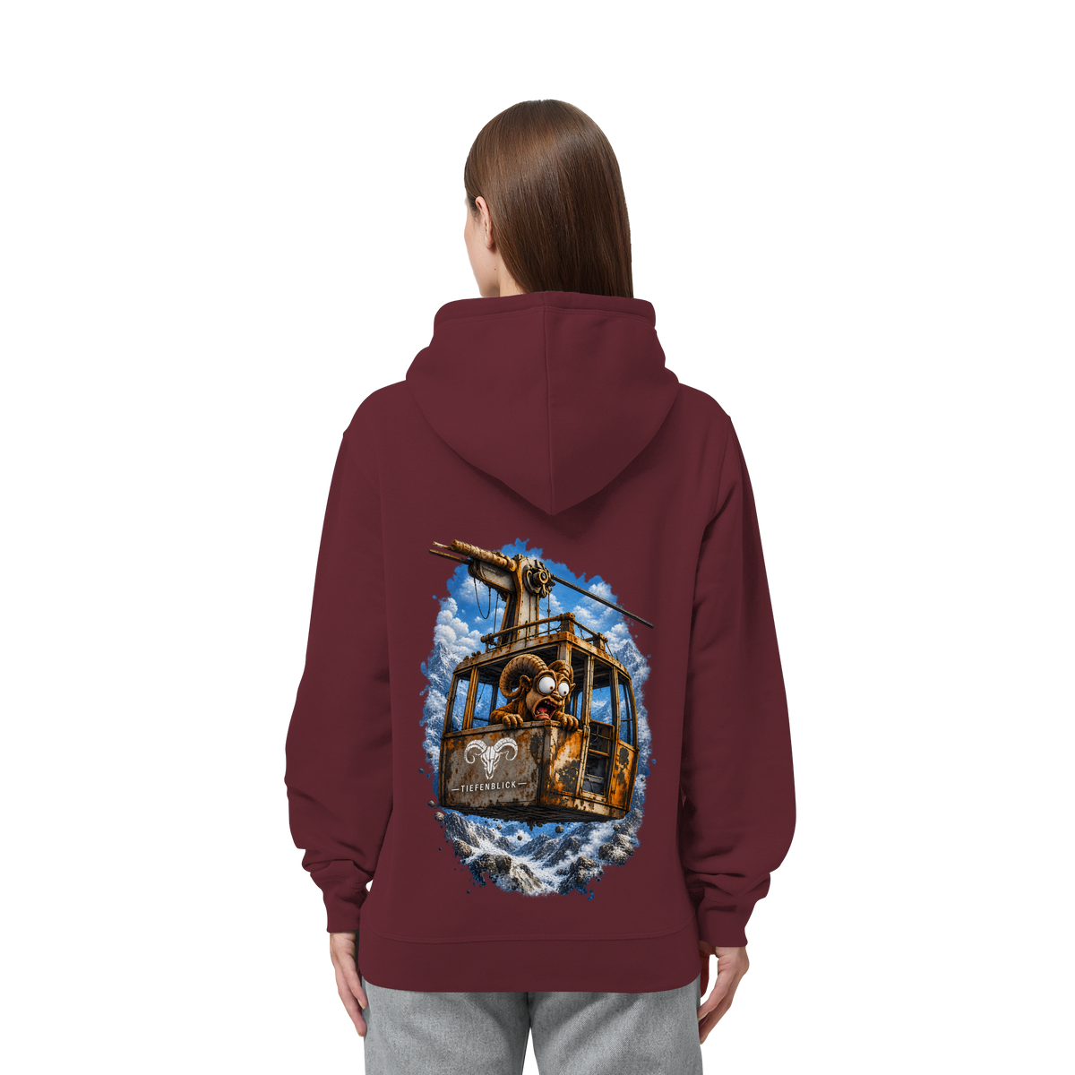 Tiefenblick Adrenalin Gondel Fun - Organic Side Pocket Hoodie