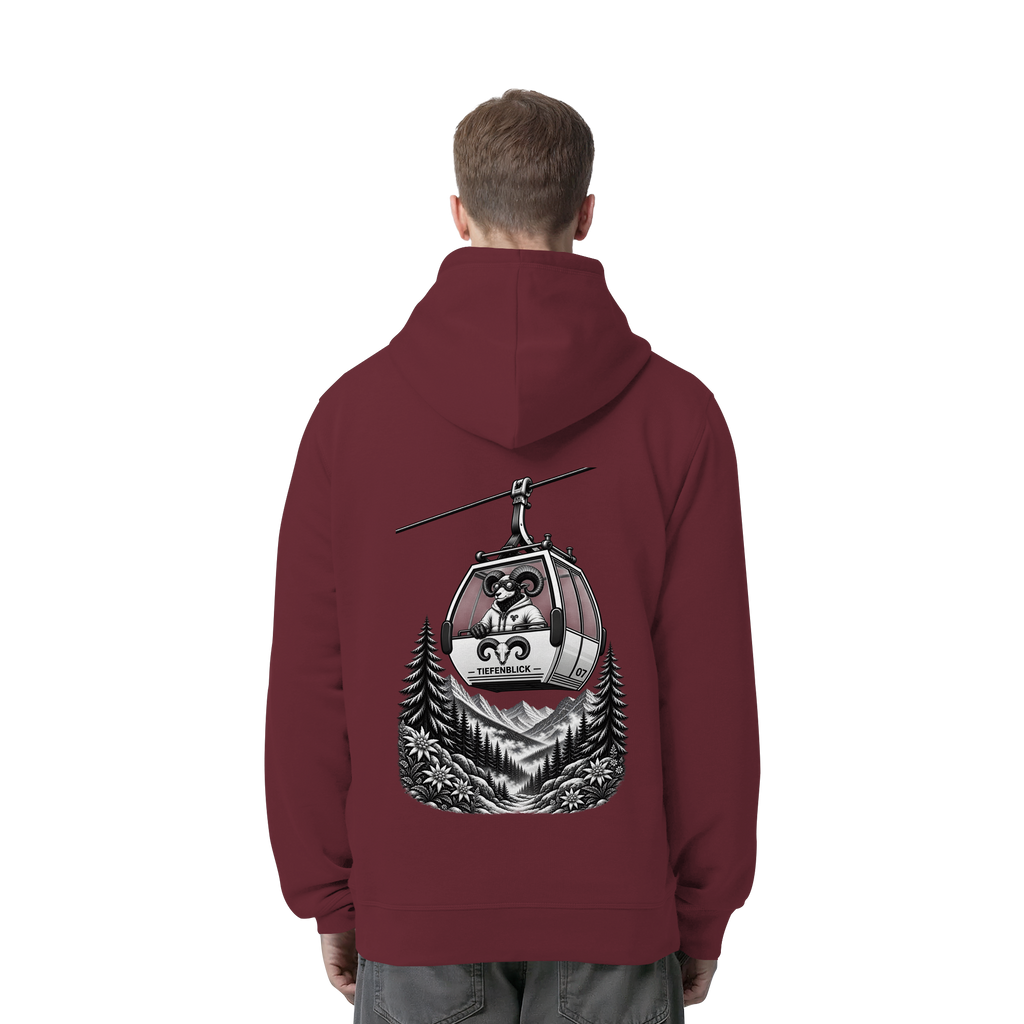 Tiefenblick Gondel Fun  - Organic Side Pocket Hoodie