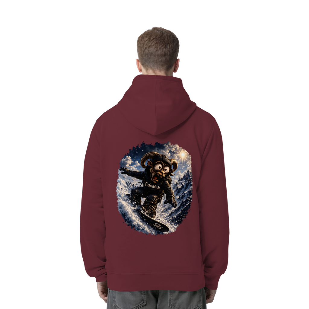 Tiefenblick Snowboarden - Organic Side Pocket Hoodie