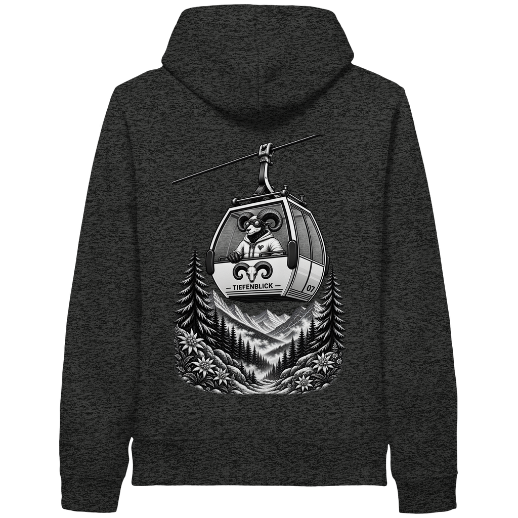 Tiefenblick Gondel Fun  - Organic Side Pocket Hoodie