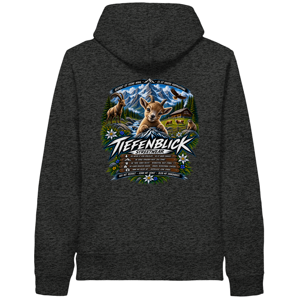 Tiefenblick Respekt Edition - Organic Side Pocket Hoodie