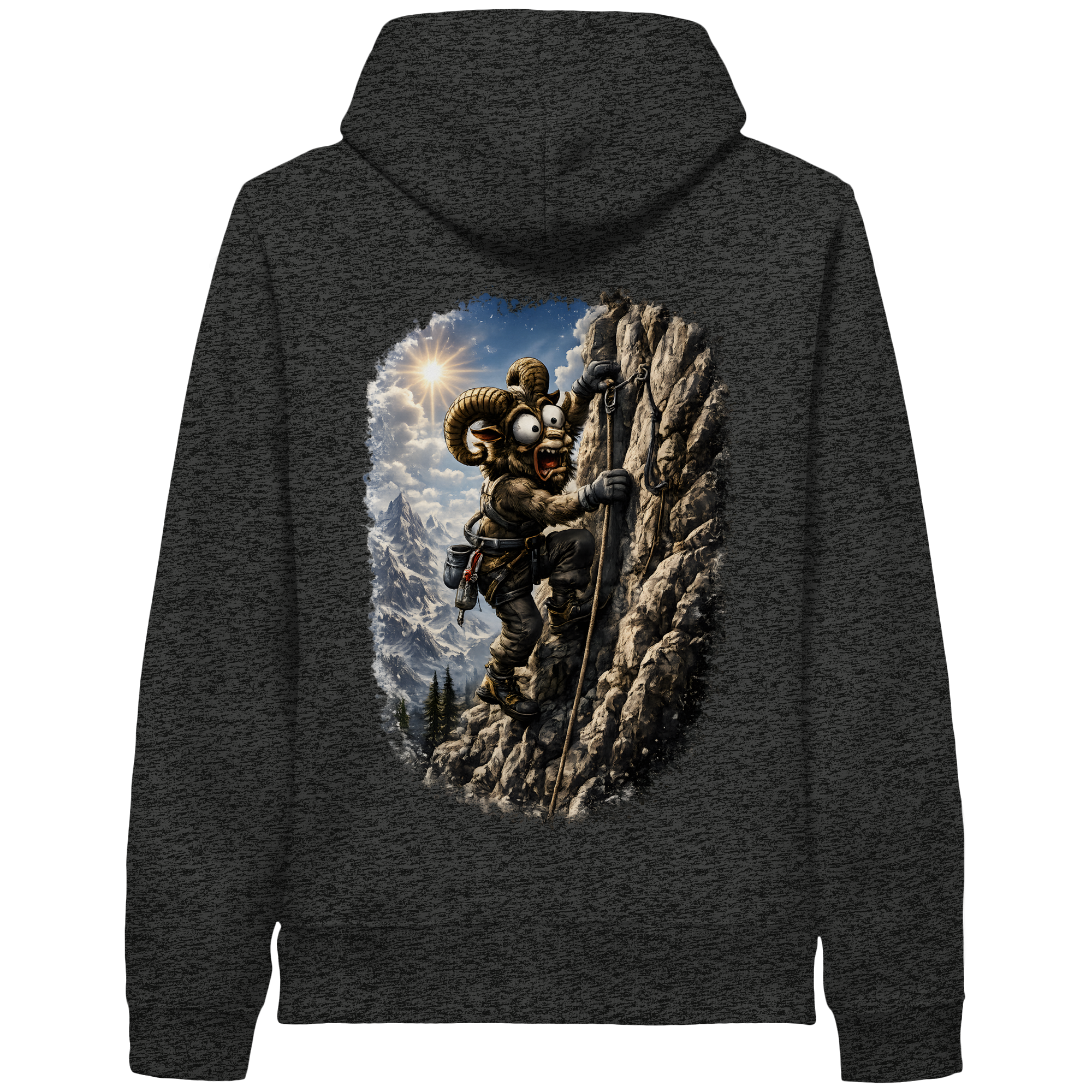 Tiefenblick Klettern - Organic Side Pocket Hoodie