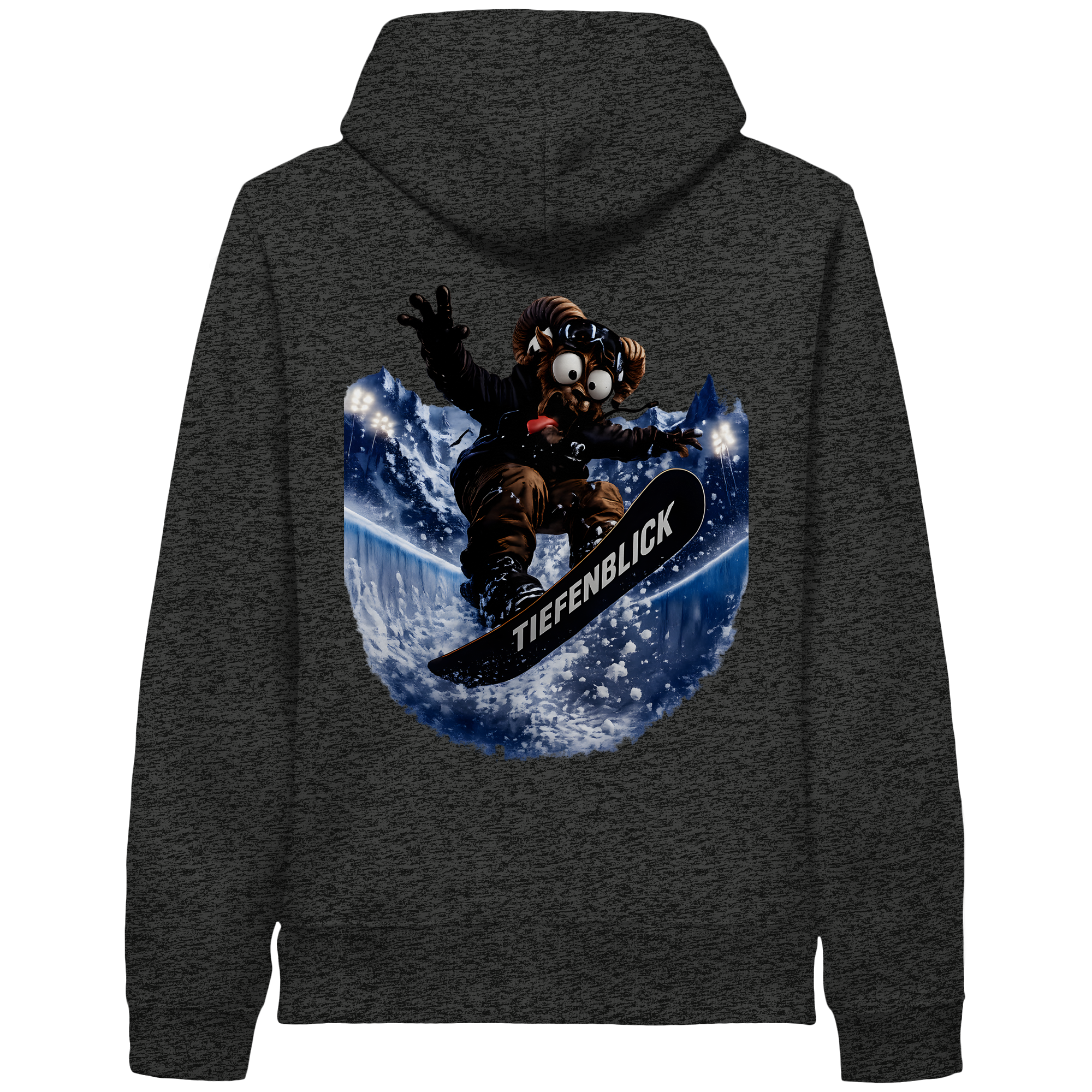 Tiefenblick Snowboarden Halfpipe- Organic Side Pocket Hoodie