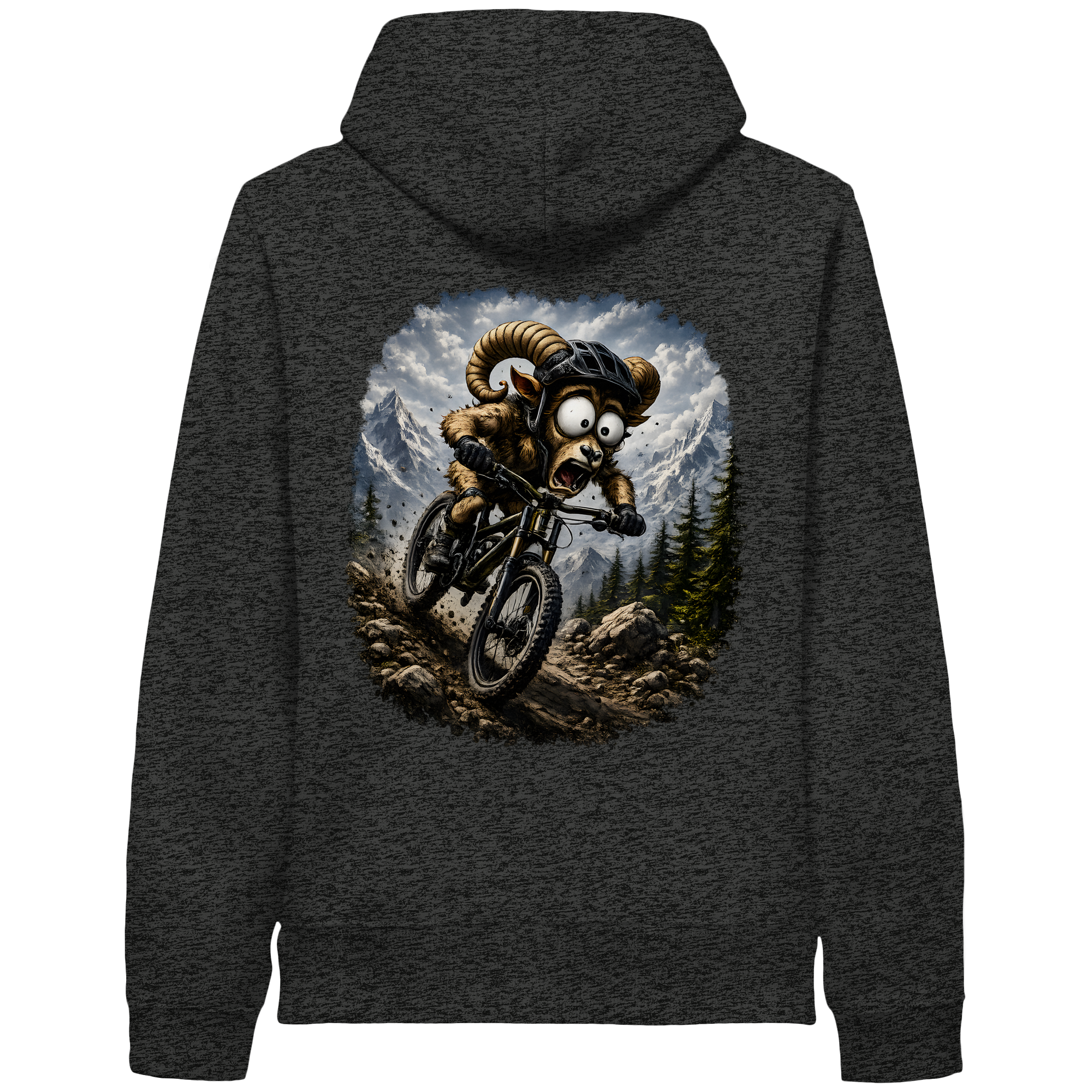 Tiefenblick Downhill - Organic Side Pocket Hoodie