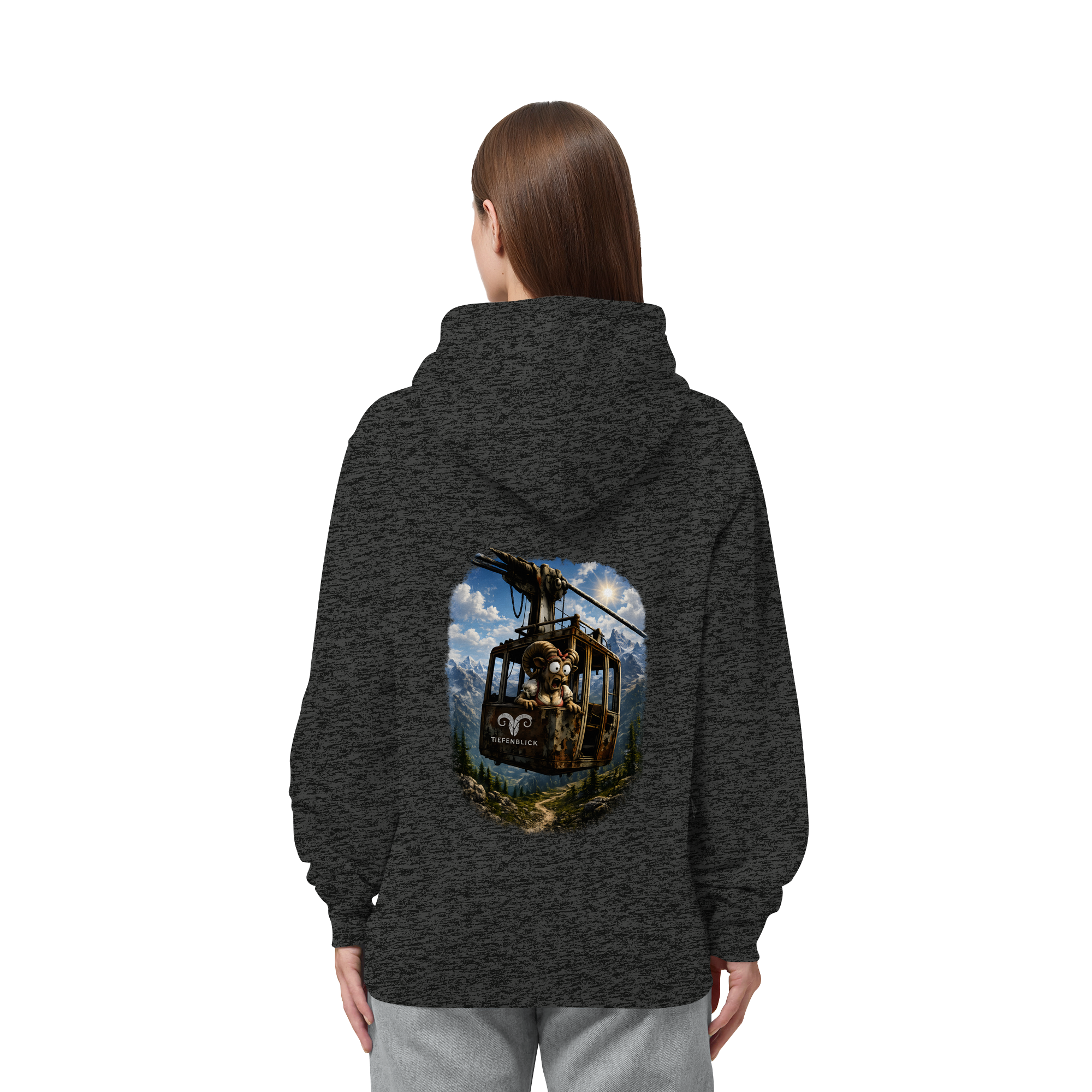 Tiefenblick Gondel Adrenalin Fun - Organic Side Pocket Hoodie
