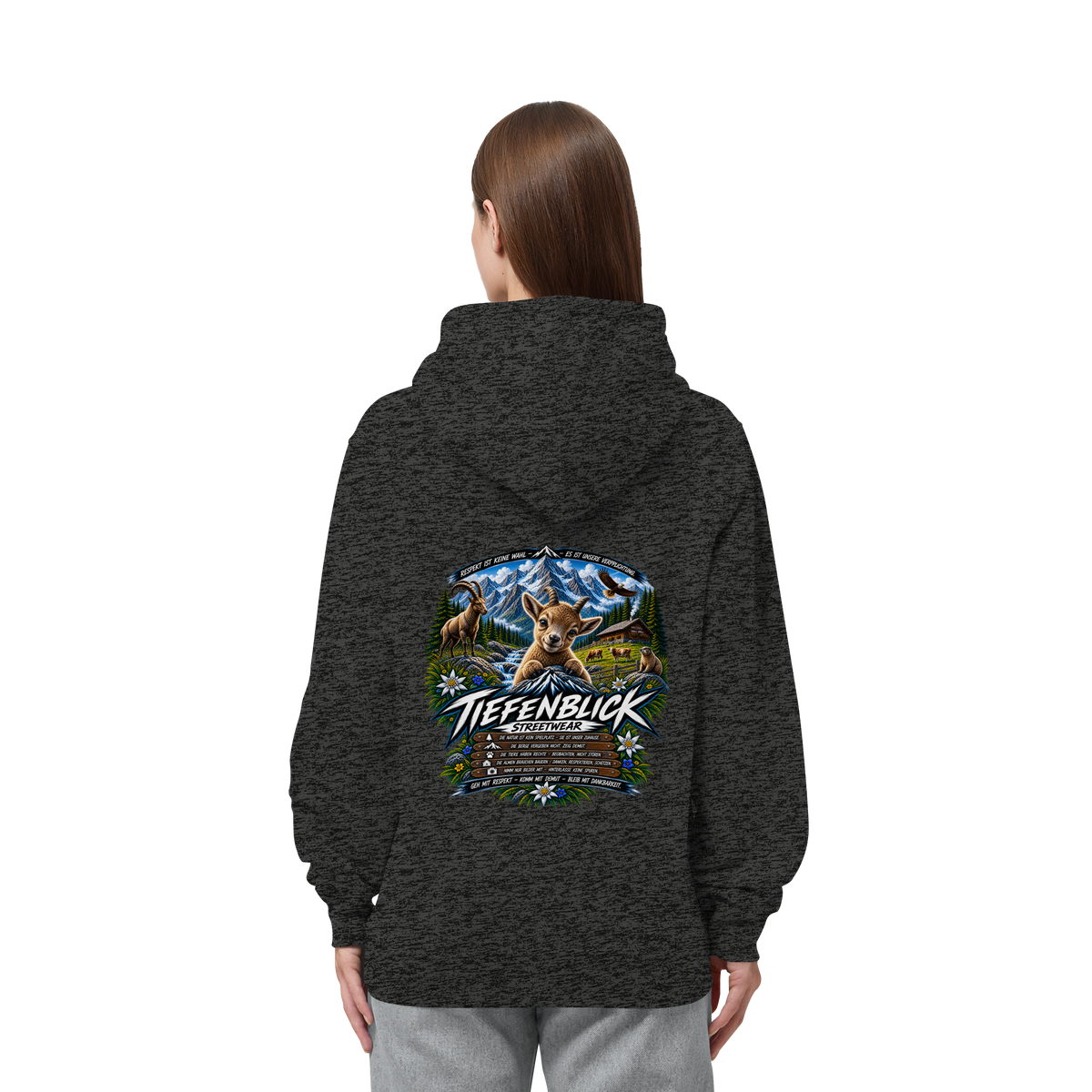 Tiefenblick Respekt Edition - Organic Side Pocket Hoodie