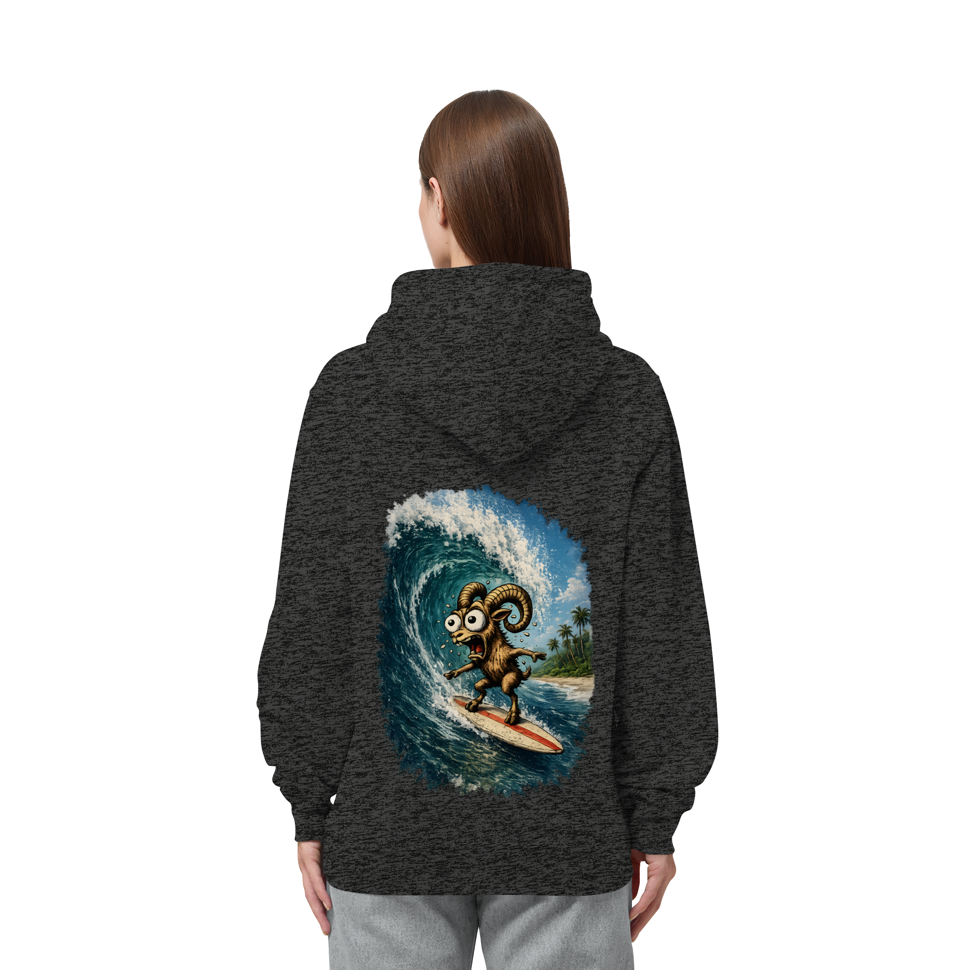 Tiefenblick Urlaub Fun  - Organic Side Pocket Hoodie