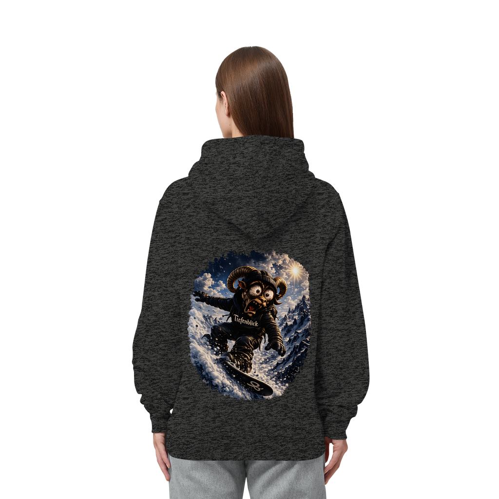 Tiefenblick Snowboarden - Organic Side Pocket Hoodie