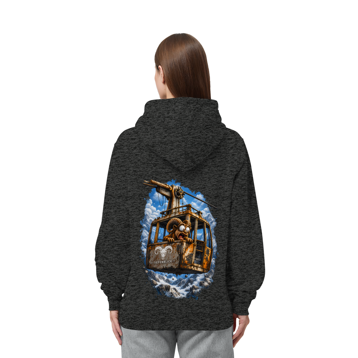 Tiefenblick Adrenalin Gondel Fun - Organic Side Pocket Hoodie